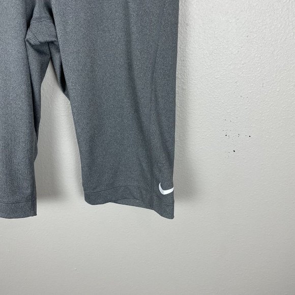 Nike Pro Spandex Shorts Womens Size S Grey Volleyball Dance Cheerleading Stretch - Picture 3 of 4